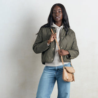 Fern Zip-Flap Crossbody • Whiskey