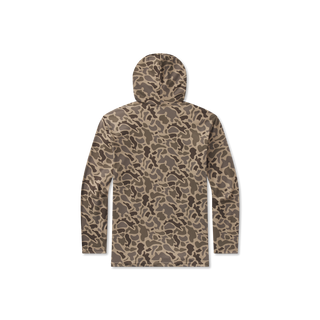 Baldwyn Active Hoodie Retro Camo • Dark Brown