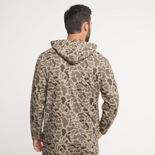 Baldwyn Active Hoodie Retro Camo • Dark Brown