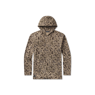 Baldwyn Active Hoodie Retro Camo • Dark Brown