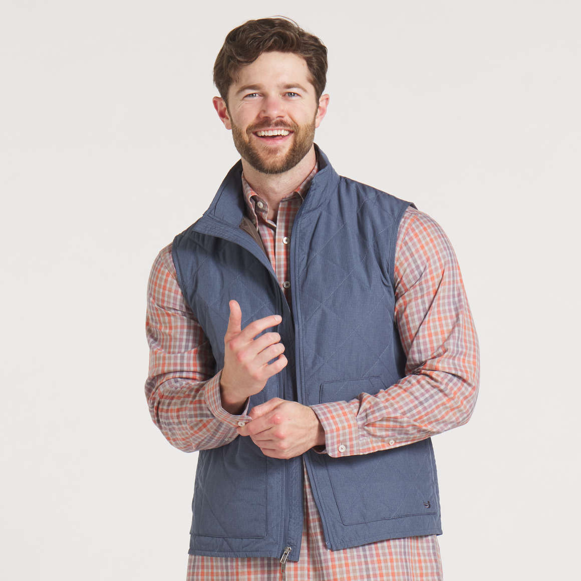 Bryson Ripstop Quilted Vest • Navy