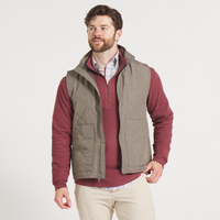 Bryson Ripstop Quilted Vest • Stone Brown