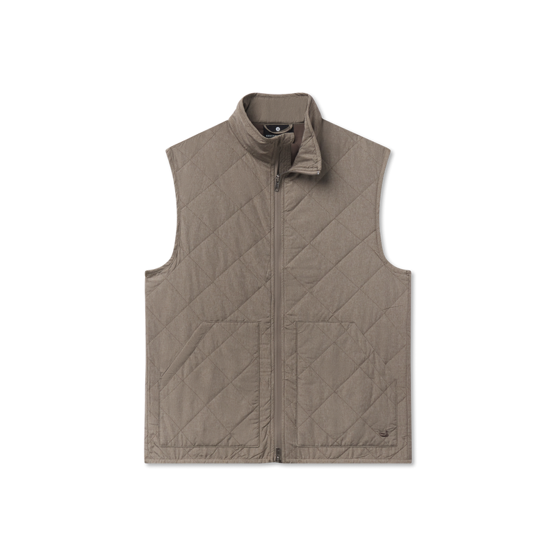 Bryson Ripstop Quilted Vest • Stone Brown