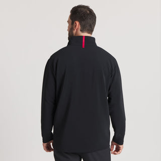 Canton Performance Quarterzip • Black with Red