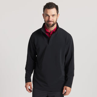 Canton Performance Quarterzip • Black with Red