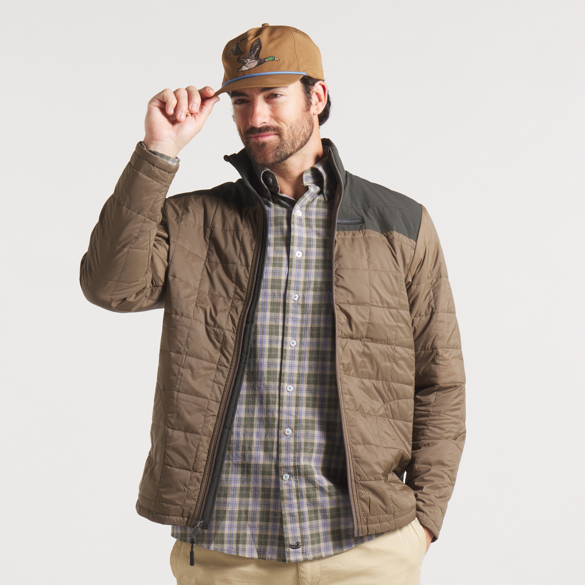 Falcon Hill Quilted Jacket • Stone Brown