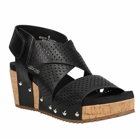 Guilty Pleasure Wedge • Black Faux Suede