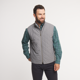 Madison Quilted Vest • Dark Gray