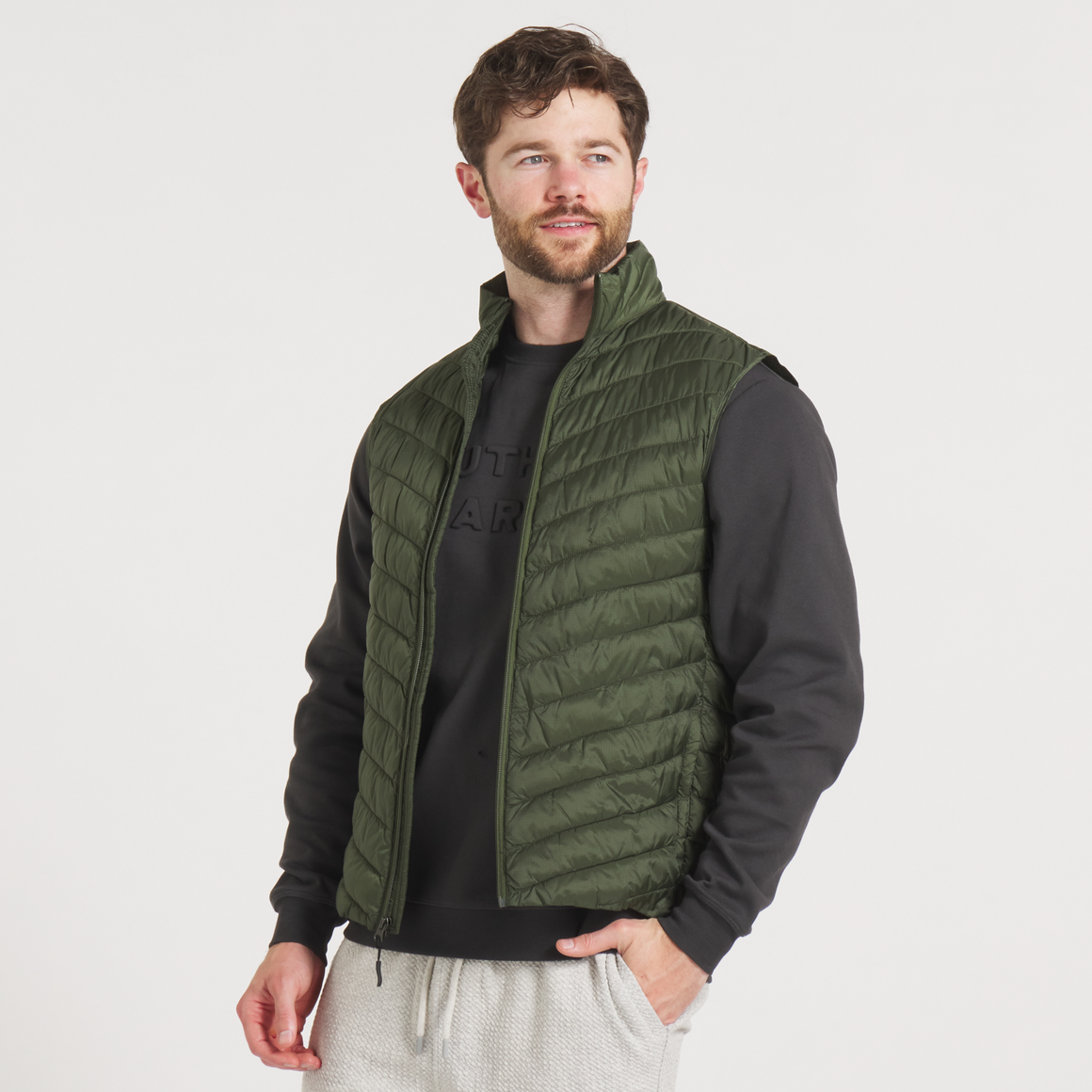 Mallard Quilted Performance Vest • Dark Olive