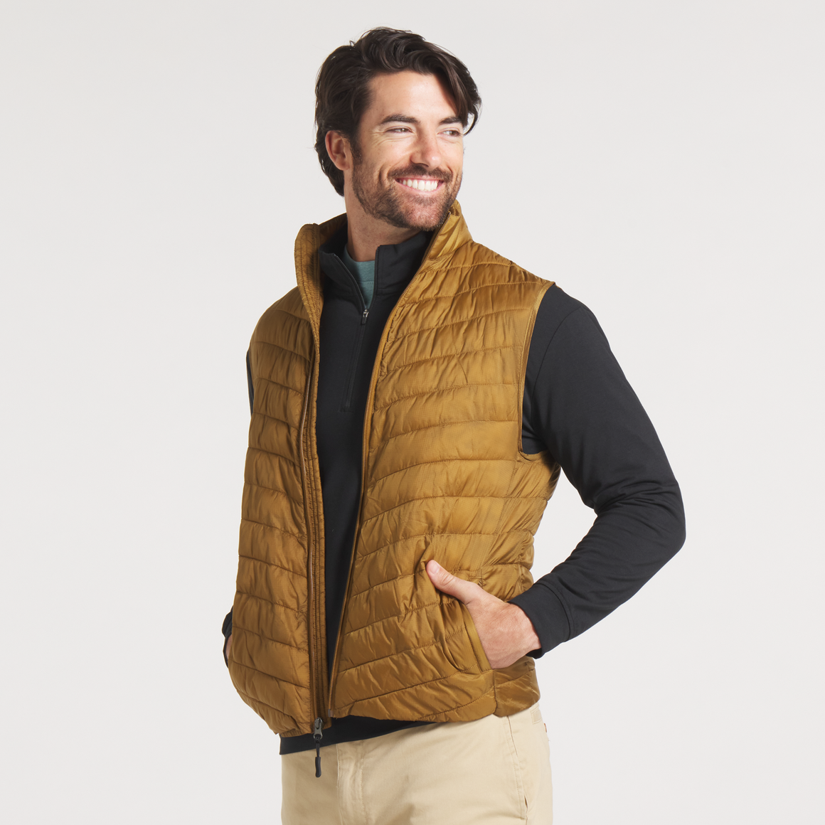 Mallard Quilted Performance Vest • Field Khaki