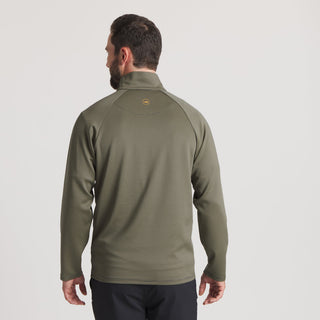 Southampton Performance Quarterzip Stripes • Lunar Navy & Dark Olive
