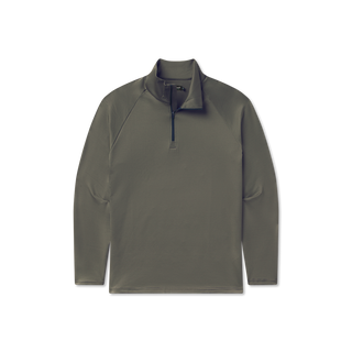 Southampton Performance Quarterzip Stripes • Lunar Navy & Dark Olive