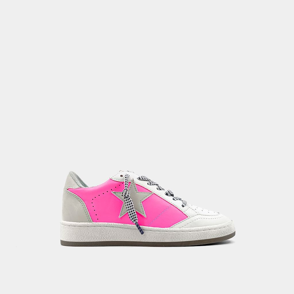 Paz Kids Sneakers • Neon Pink