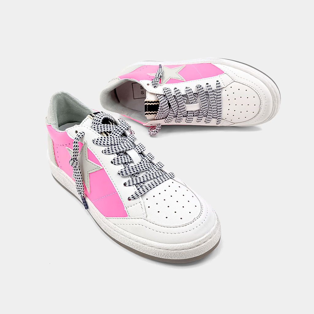 Paz Kids Sneakers • Neon Pink