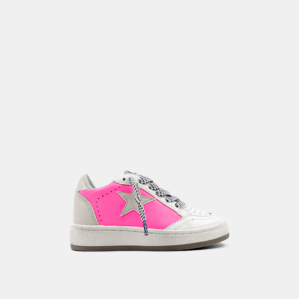 Paz Toddler Sneakers • Neon Pink