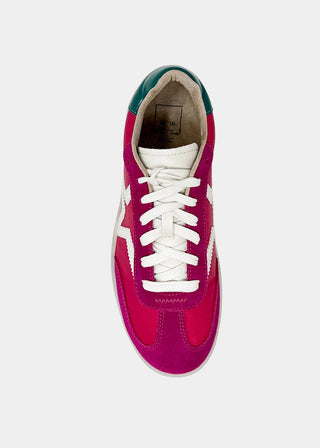 Peaches Leather Sneaker • Fuchsia