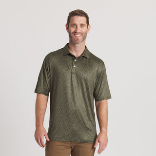 Flyline Performance Polo - In Flight | Dark Olive