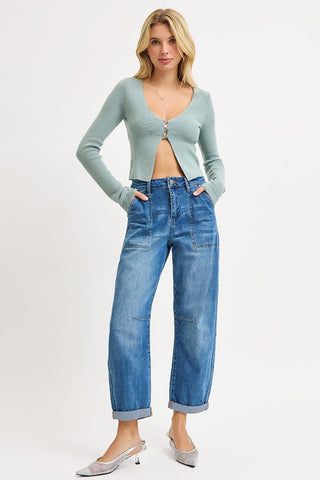 Piper Slouchy Barrel Jeans • Medium