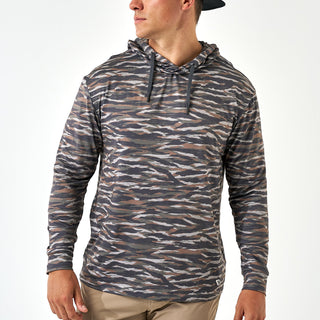 Performance Hoodie • Tiger Strip Camp Wetland