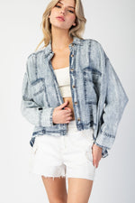 Start It Up Denim Jacket Top • Denim