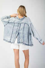 Start It Up Denim Jacket Top • Denim