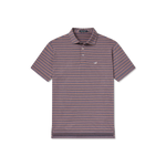 Maybourne Featherlight Stripe Polo • Navy + Red