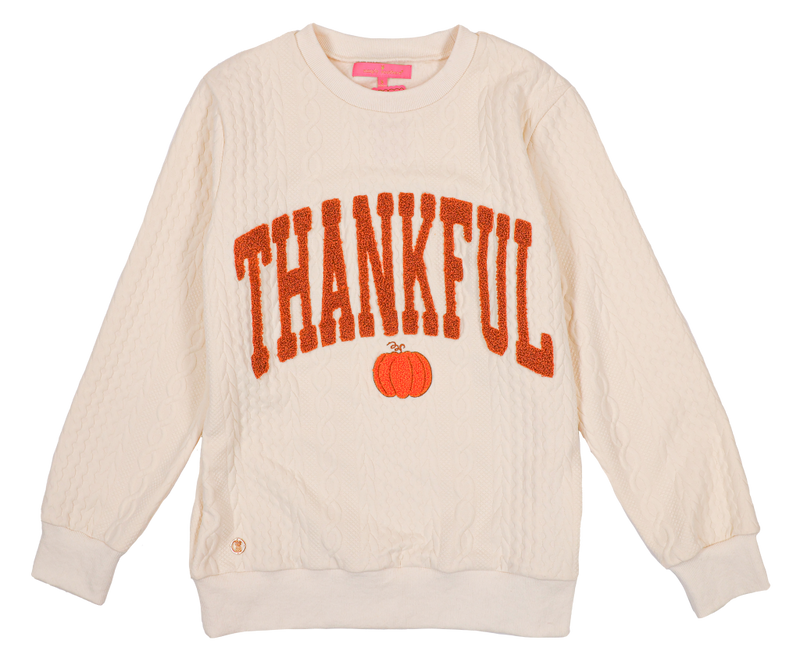 Simply Corded Sweatshirt • Thankful