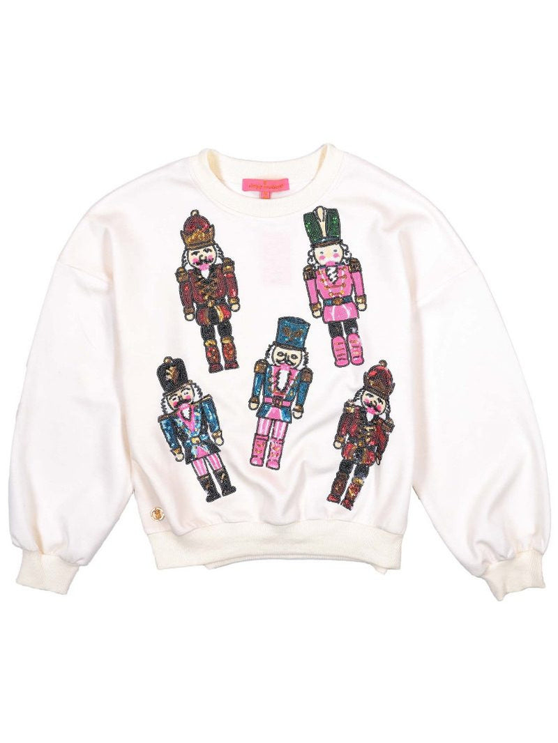 Simply Crewneck Sequin Sweater • Nutcracker