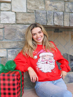 Simply Crewneck Sequin Sweater • Santa