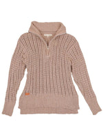 Simply Zip Up So Soft Sweater • Tan