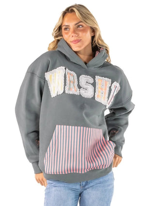 The Charm Appliqué Hoodie • Worship