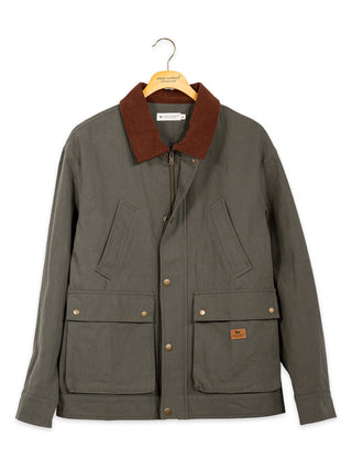 Men's Plaid Lined Jacket • Olive