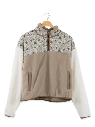 Aleyna Fleece Pullover • Tan Camo