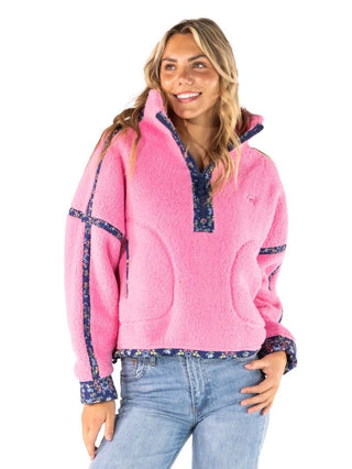 Eileen Fleece Pullover • Blush Pink
