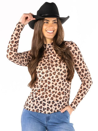 Wild Side Long Sleeve Top • Leopard