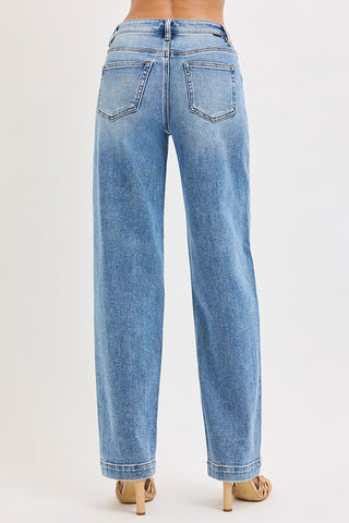 Erika Wide Baggy Jeans • Medium Wash