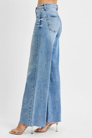Maren High Rise Ankle Palazzo Jeans • Medium