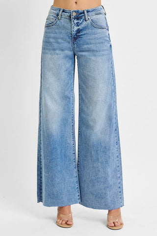 Maren High Rise Ankle Palazzo Jeans • Medium