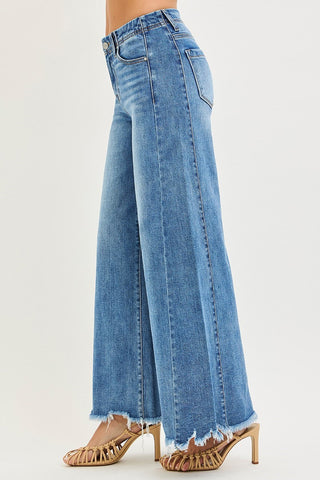 Dani High-Rise Ankle Wide Leg Jeans • Medium Wash