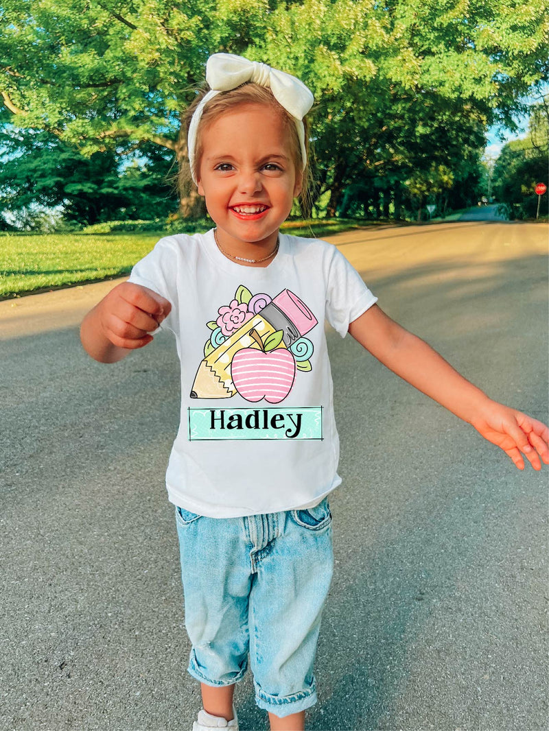 Toddler • Personalized Apple Pencil Tee