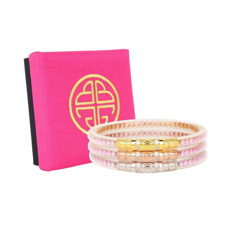 All Weather Bangles • Three Queens Pink Crystal