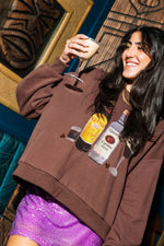 QOS Brown Espresso Martini Sweatshirt • Brown