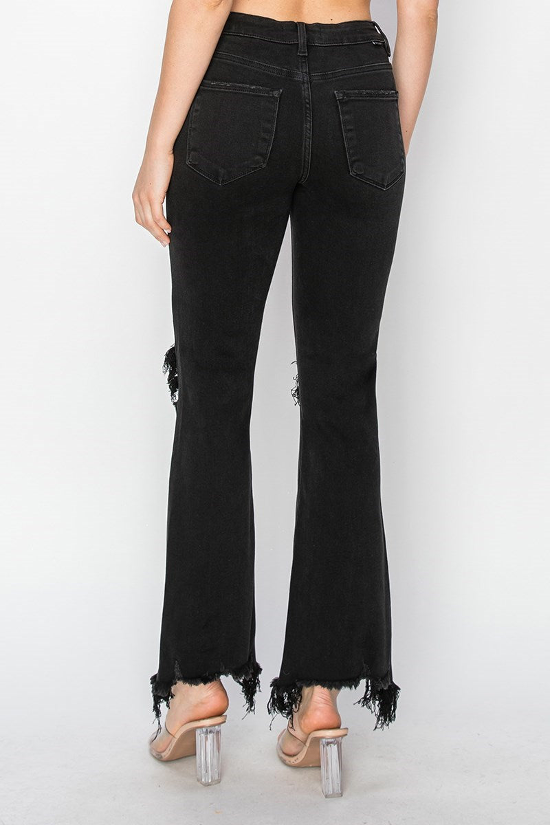 Dana High Rise Crop Jean • Black