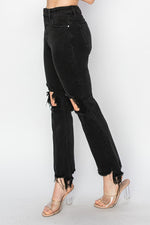 Dana High Rise Crop Jean • Black