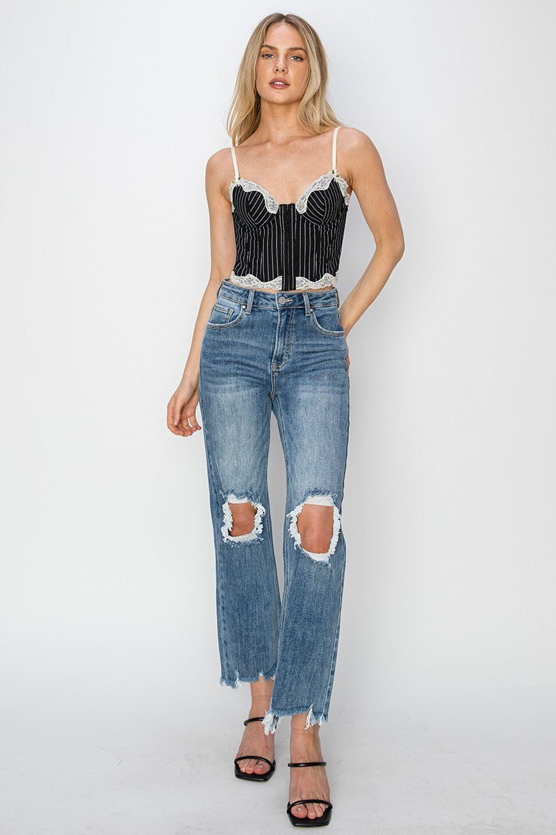 Dana High Rise Crop Jean • Medium