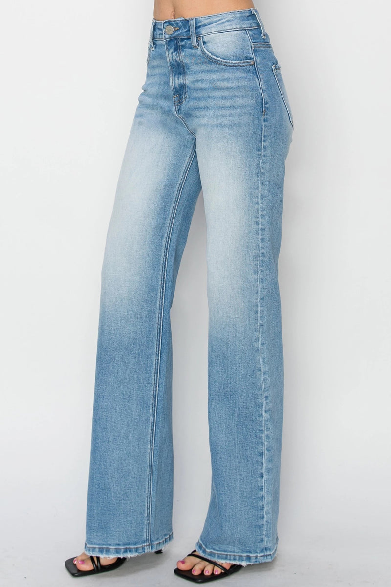 Lela High Rise Straight Jean