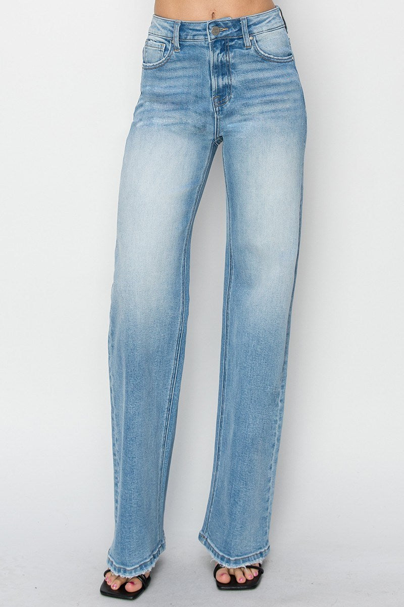 Lela High Rise Straight Jean