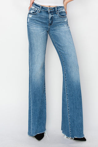 Rosa Mid-Rise Wide Jeans • Medium Wash