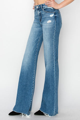 Rosa Mid-Rise Wide Jeans • Medium Wash