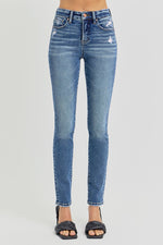 Ravi TC High Rise Ankle Slim Skinny Jean • Medium Denim